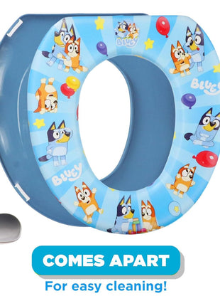 Bluey Soft Potty Seat - Potty Training Toilet Seat, Soft Cushion, Baby Potty Training, Safe, Easy to Clean