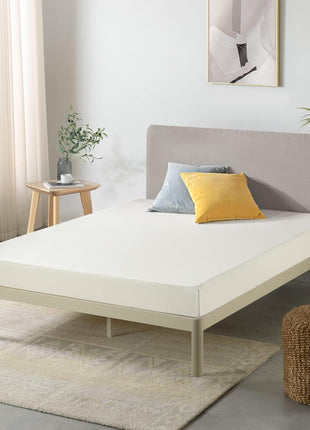 Best Price Mattress 6 inch Twin Mattress Bed In A Box, Green Tea Memory Foam, White