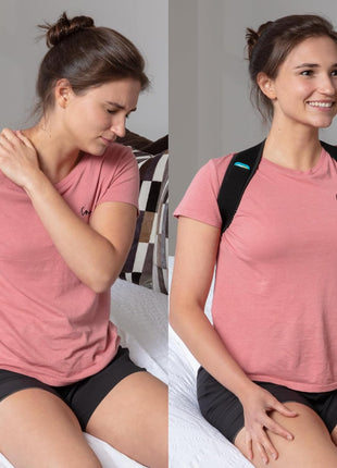ComfyBrace Posture Corrector-Back Brace for Men and Women- Fully Adjustable Straightener for Mid, Upper Spine Support- Neck, Shoulder, Clavicle and Back Pain Relief-Breathable