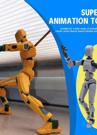 MerryXD 6 Pack Assembly Completed T13 3D Action Figure,Dummy Nova Titan Lucky 13 Action Figure 3D Printed Multi-Jointed Movable Toy