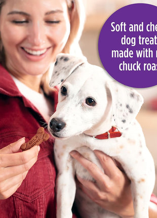 Milk-Bone Soft & Chewy Dog Treats, Beef & Filet Mignon Recipe, 25 Ounce