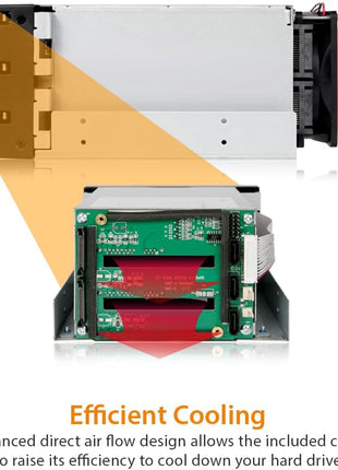 ICY DOCK 3 Bay 2.5"/ 3.5in SATA/SAS Hard Drive SSD Hot Swap Backplane Enclosure in 2X 5.25 Bay | FatCage MB153SP-B