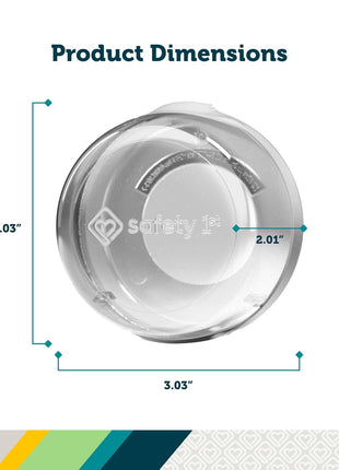 Safety 1st Child Proof Stove Knob Covers, Clear View Stove Knob Safety Covers (Set of 5)