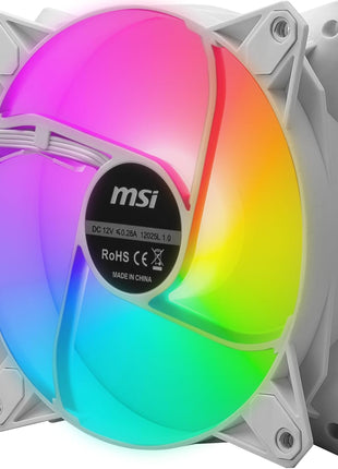 MSI MPG F120 ARGB-3W - 1200 RPM, 120mm, Anit-Vibration ARGB Fans