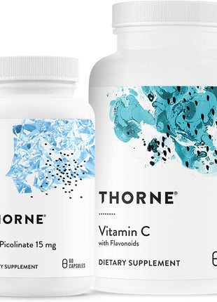 THORNE - Immune Support Bundle: Zinc Picolinate and Vitamin C Capsules - 60 Servings