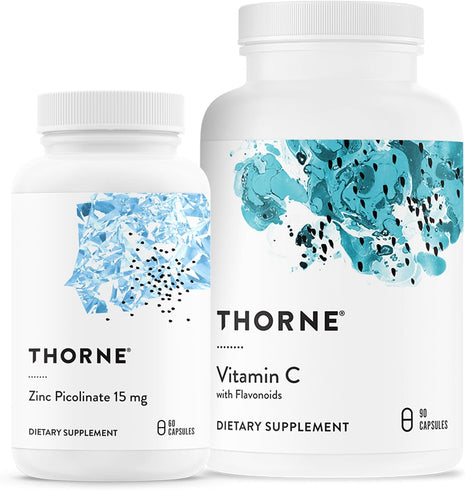 THORNE - Immune Support Bundle: Zinc Picolinate and Vitamin C Capsules - 60 Servings