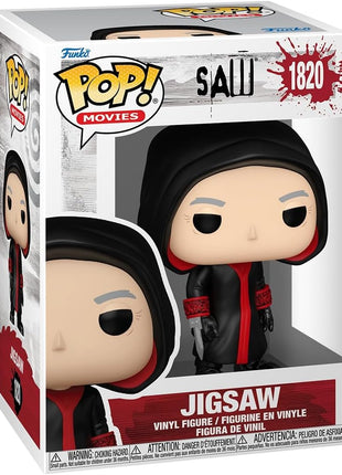 Funko POP! Saw 10th Anniversary - Jigsaw Killer (1 in 6 Chase Chance) | Official Horror Merch - Collectable Vinyl Figurine for Shelf Display - Birthday Gift Idea for Fans and Collectors