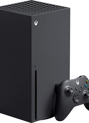 X-Box Series X Gaming Console Bundle - 1TB SSD Black X-Box Console with Two Wireless Controllers -Black and White -and ahaghug Authorized HDMI Cable