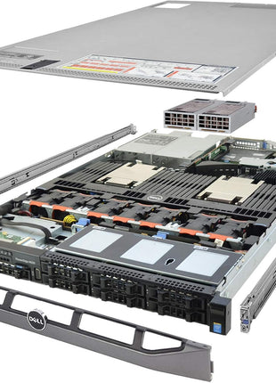 Dell PowerEdge R630 Server 2.60Ghz 20-Core 128GB RAM + 8.0TB SAS 6G HDDs + Rails (Renewed)