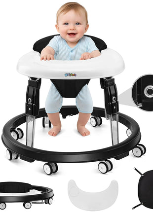 Baby Walker Seat Cushion, Full Wrap-Around Cushion, Black