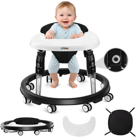 Baby Walker Seat Cushion, Full Wrap-Around Cushion, Black