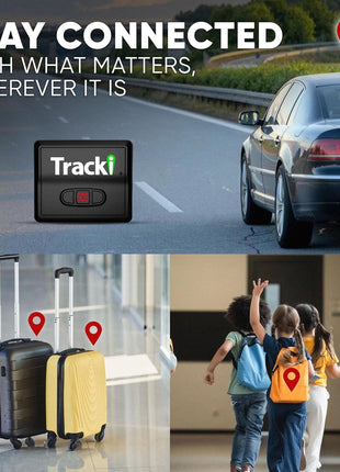 Tracki Mini GPS Tracker, Subscription Required, Cancel Anytime – Universal Compact 4G LTE Tracker for Vehicles