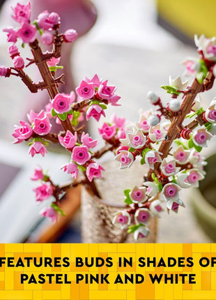 LEGO Cherry Blossom Building Toy for Kids, Girls & Boys, Ages 8+ - Artificial Cherry Blossom Decor for Home & Display - Creative Gift Idea for Plant & Flower Lovers - 40725