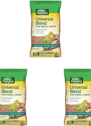 Wild Harvest Universal Blend For Small Birds 3 Pounds, Foritified Nutrition