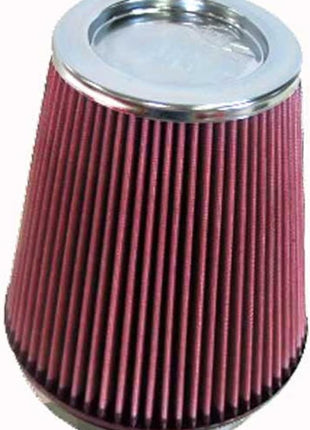 K&N High-Flow Original Lifetime Universal Clamp-On Air Filter: High Performance, Premium, Washable: Flange Diameter: 6 In, Filter Height: 8 In, Flange Length: 1 In, Shape: Round Tapered, RF-1020
