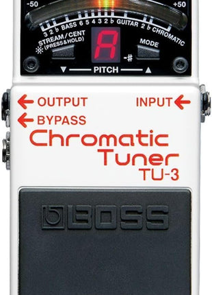 BOSS TU-3 Chromatic Floor Tuner for Guitar and Bass | Industry-Standard Performance | Tank-Tough BOSS Stompbox Body | 21-Segment LED Meter | Accurate to  One Cent | Accu-Pitch Sign Function