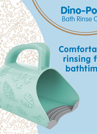 Dr. Brown's CleanUp Dino-Pour Baby Bath Rinse Cup, Tear-Free Rinsing for Babies and Toddlers, BPA Free