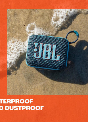 JBL Go 4 - Ultra-Portable, Waterproof and Dustproof Bluetooth Speaker, Big JBL Pro Sound with Punchy bass, 7-Hour Built-in Battery, Made in Part with Recycled Materials (Squad)