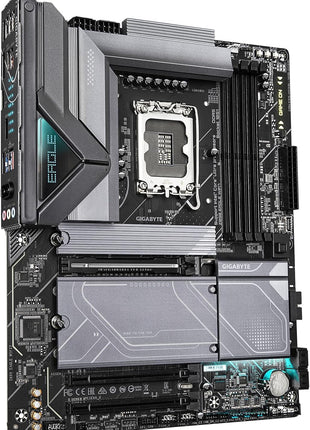 GIGABYTE Z890 Eagle WIFI7 Intel Core Ultra (Series 2) LGA 1851 Motherboard, ATX, DDR5, 4X M.2, PCIe 5.0, USB4, WIFI7, 2.5GbE LAN, EZ-Latch