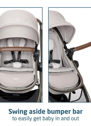 Maxi-Cosi Zelia 2 Luxe 5-in-1 Modular Travel System, New Hope Tan