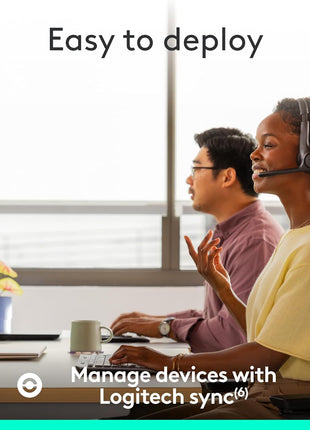 Logitech Zone 305 for Business Wireless Bluetooth Headset - UC with Dangle | For Google Meet, Google Voice, Zoom, compatible platforms: Windows, Mac, Chrome, Linux, iOS, iPadOS, Android