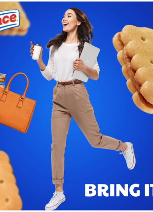 Lance Sandwich Cookies, Nekot Peanut Butter, 10 Individually Wrapped Packs, 6 Sandwiches Each