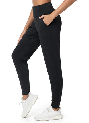 THE GYM PEOPLE Womens Joggers Pants with Pockets Athletic Leggings Tapered Lounge Pants for Workout, Yoga, Running, Training (Large, Black)