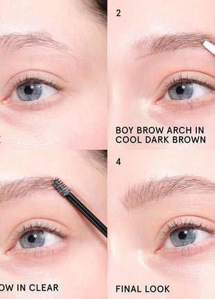 Glossier Boy Brow Eyebrow Gel & Volumizing Pomade, Black