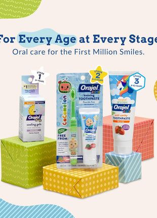 Orajel Baby Daytime & Nighttime Cooling Gels for Teething, Drug - Free, #1 Pediatrician Recommended Brand for Teething*, Two 0.18oz Tubes