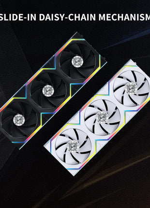 Lian Li UNI Fan SL Wireless (Reverse Blade) 120mm ARGB Fan - Single Pack - 2.4 GHz Wireless Signal for RGB & Fans Control - Daisy-Chain Design - Controller NOT Included & Required - White (12RSL1W1W)