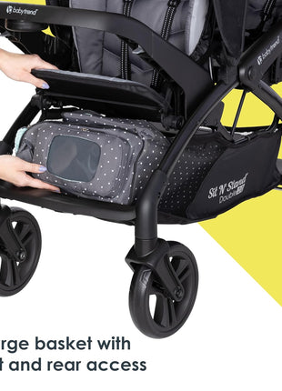 Baby Trend Sit N' Stand® Double 2.0 Stroller, Madrid Black