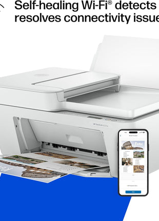 HP DeskJet 4227e Wireless All-in-One Color Inkjet Printer, Scanner, Copier, Best-for-Home, 3 Month Instant Ink Trial Included, AI-Enabled (6W7F0A)