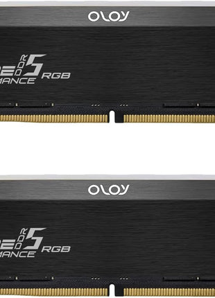 OLOy DDR5 RAM 96GB (2x48GB) Black Hairline Blade RGB 6000 MHz CL32 1.35V Gaming UDIMM (MD5U4860320BRKDA)