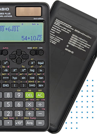 Casio fx-300ES Plus 2nd Edition – Standard Scientific Calculator | 262 Functions, Natural Textbook DisplaySM | Ideal for Middle, High School Math, Statistics & Algebra | Black