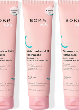 Boka Kids Toothpaste - Fluoride Free Nano Hydroxyapatite Toothpaste | Kids Oral Care - Strawberry Mango - 4 Oz, 1PK