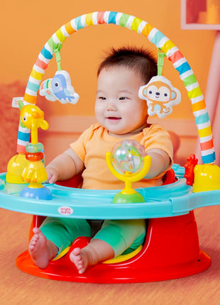Bright Starts Disney Baby Finding Nemo SuperSeat, Fun Baby Seat for Sitting Up, Playtime, and Meals, Ages 4 Months to 4 Years, Blue
