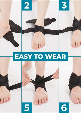 Bodyprox Ankle Support Brace, Breathable Neoprene Sleeve, Adjustable Wrap! (1 Pack)