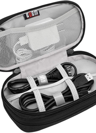 BUBM Double Compartment Storage Case Compatible with PS Vita and PSP, Protective Carrying bag, Portable Travel Organizer Case Compatible with PSV and Other Accessories, Black
