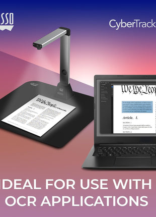 Adesso 4K 8.0 Megapixel Document Camera Classroom Projector for Teachers Video Recording, Photo Capture, OCR Text Recognition, Digital Zoom & Autofocus, Instant Business Scanner Camera Cybertrack 820