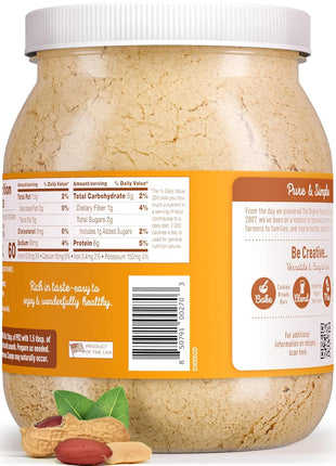 PB2 Original Powdered Peanut Butter - [32 Ounce Jar] 6g of Protein, 90% Less Fat, Certified Gluten Free, Only 60 Calories per Serving, Perfect for Protein Shakes, Smoothies, and Low-Carb, Keto Diets