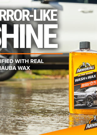 Armor All Car Wash and Car Cleaner Kit by Armor All, Includes Glass Wipes, Car Wash & Wax Concentrate, Protectant Spray and Tire Foam