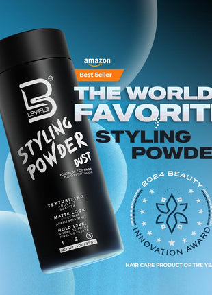 L3 Level 3 Styling Powder - Natural Look Mens Powder - Easy to Apply with No Oil or Greasy Residue (Small - 30 Grams)