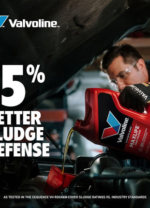 Valvoline High Mileage with MaxLife Technology SAE 5W-20 Synthetic Blend Motor Oil 5 QT