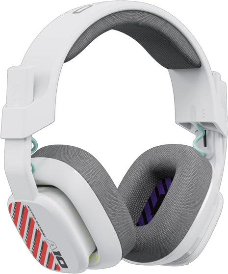 Logitech G Astro A10 Gen 2 Cross-Platform Wired Gaming Headset for PlayStation 5/4, Xbox S|X, Nintendo Switch, PC: 3.5mm Headphone Jack, 32mm Drivers, Flip-to-Mute Mic, Over-Ear - White/PS Edition