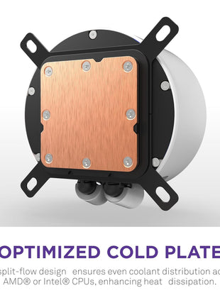 NZXT Kraken Elite 240 RGB 2024 - AIO CPU Liquid Cooler - 240mm Radiator - 2 x F120P Fans - Customizable 2.72 inch IPS LCD - NZXT Turbine Pump - AMD® AM5, AM4 - Intel® LGA 1851/1700, 1200/115X - White