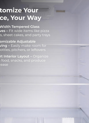 Kenmore 46-62312 30" Top Mount Refrigerator with Freezer - Adjustable Shelving, Humidity-Controlled Crispers, Optional Ice Maker, LED Lighting, ENERGY STAR Certified, 18.2 cu. ft. Capacity - White