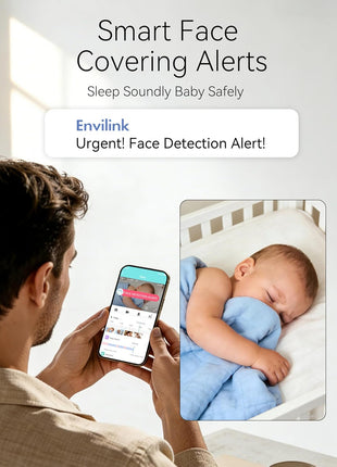 1080P High Definition Baby Monitor, Baby Monitor with Camera and Audio, Long Lasting Battery Monitor wtih Night Vision, 2-Way Talk, VOX, 5 Lullabies, 1200ft Long Range for Indoor Home Use