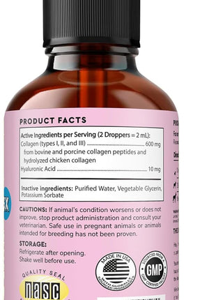 100% Norwegian Salmon Oil Plus Liquid Collagen - for Dog Skin, Coat & Allergy Support – Salmon Oil 32 Ounces – Liquid Collagen 4 Ounces