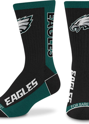 For Bare Feet NFL Unisex Kids Nfl Mvp Crew Sock Youth