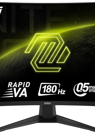 msi MAG 325CQF 32-inch 2560 x 1440 (QHD) Gaming Monitor, 180Hz, Adaptive-Sync, HDMI, DisplayPort, VESA Mountable, Tilt, Height Adjustable, Speaker, 0.5ms, Black